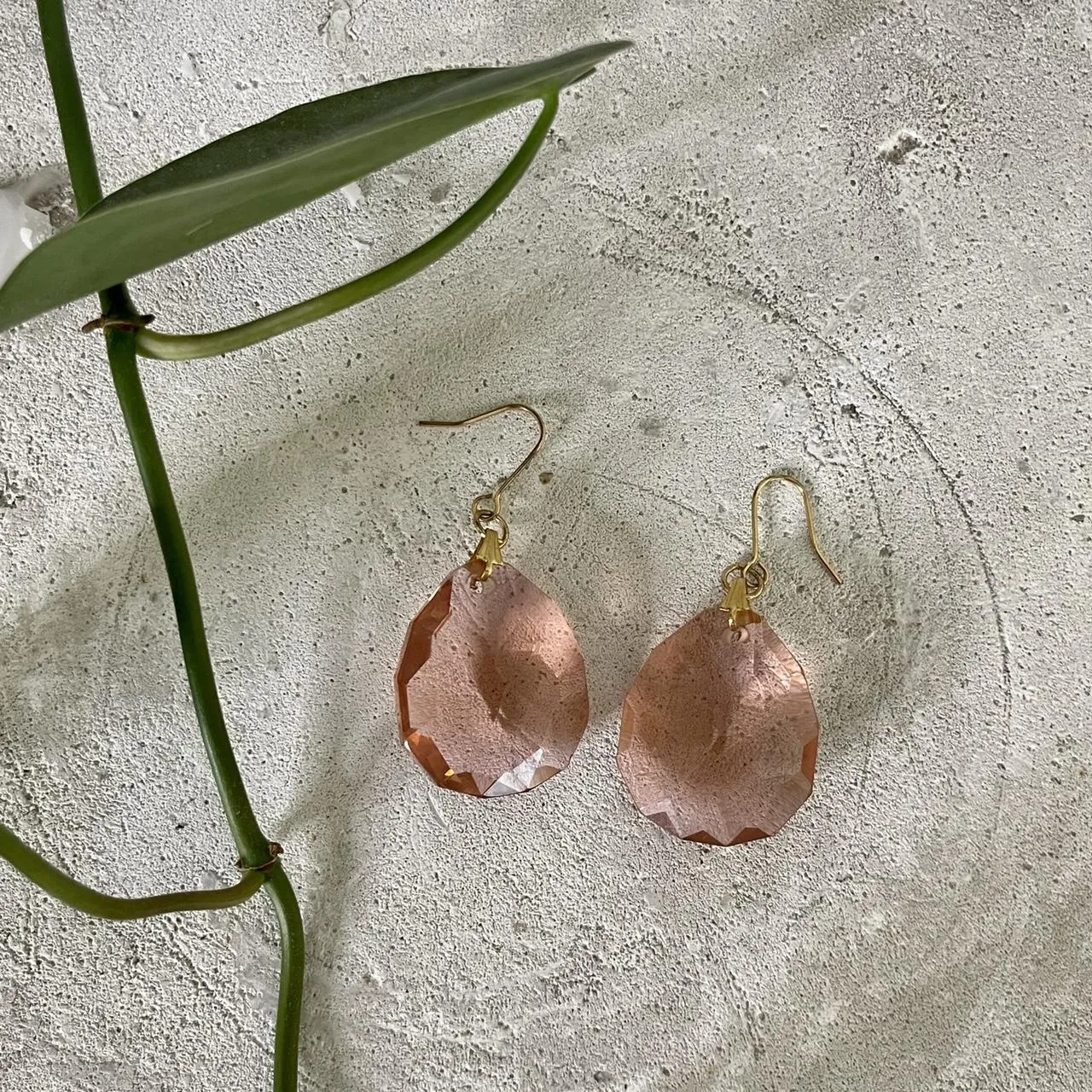 Rose Chandelier Bead Earrings