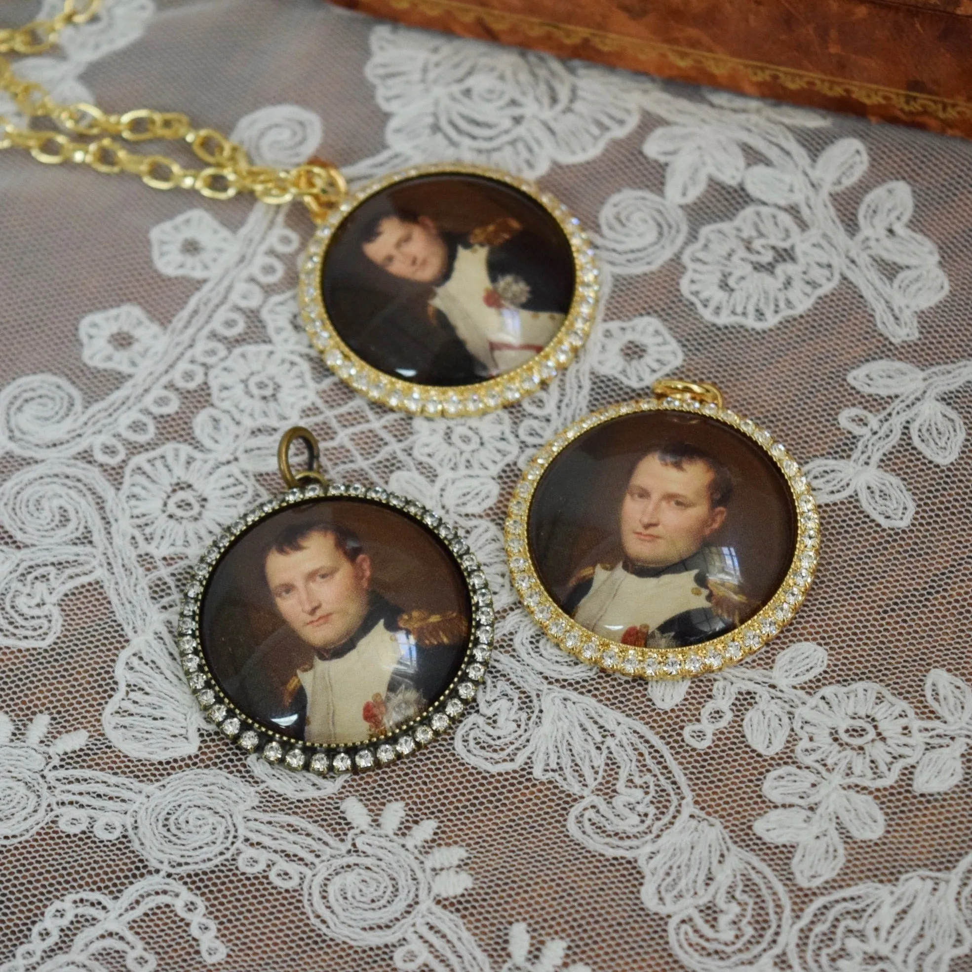 SALE! Miniature Portrait - Large Round - Napoleon Bonaparte
