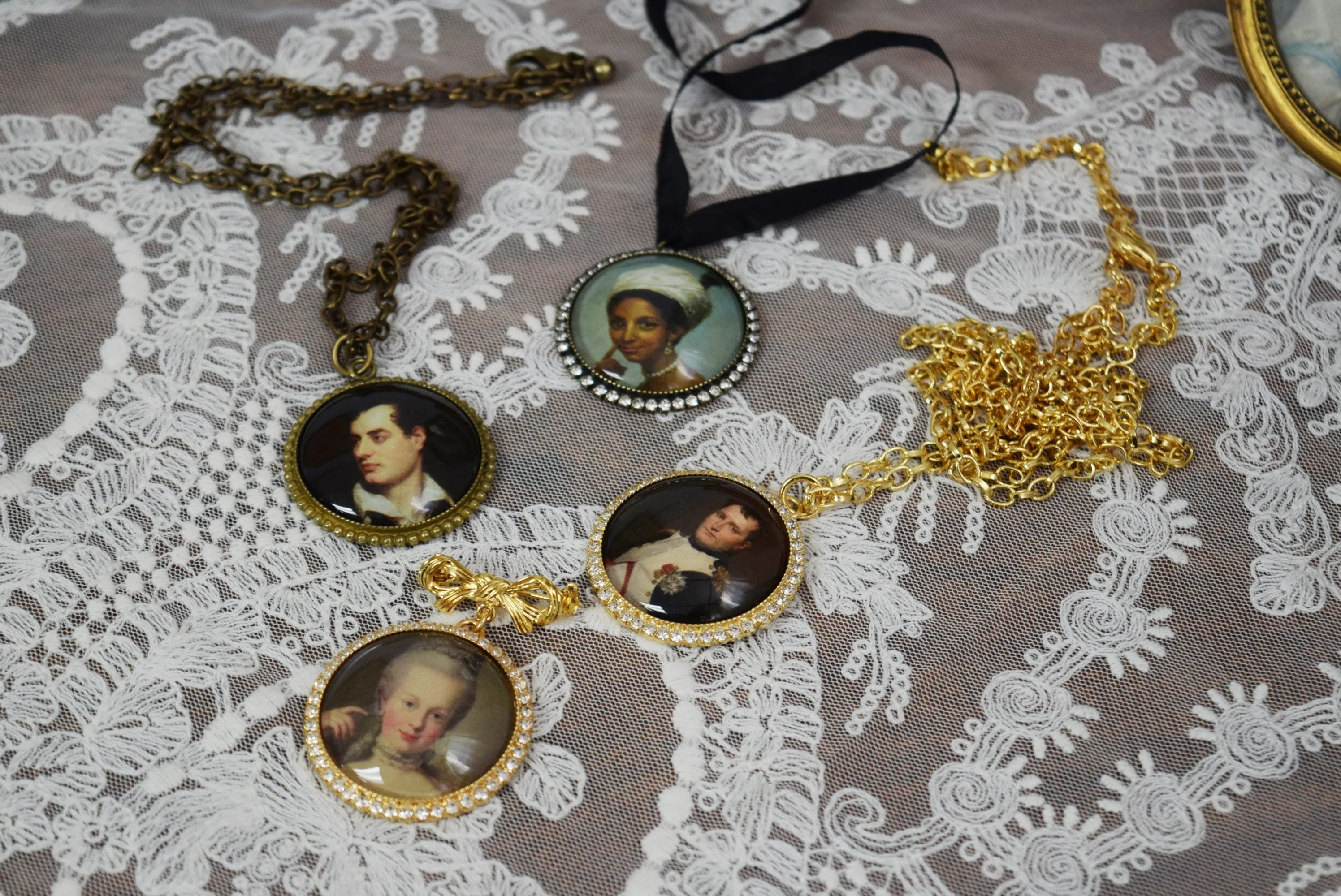 SALE! Miniature Portrait - Large Round - Napoleon Bonaparte