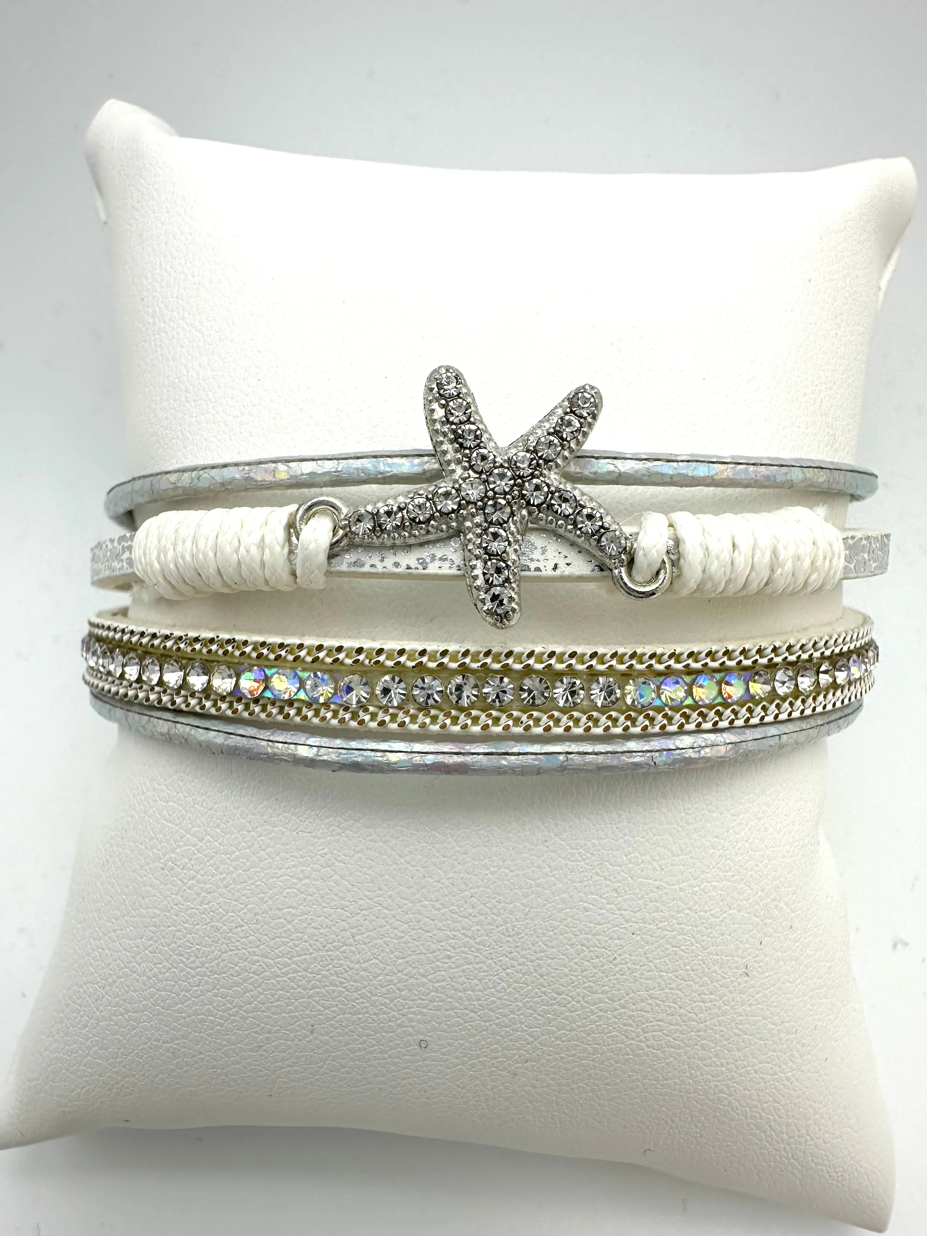 Starfish Magnetic Multistrand Bracelet