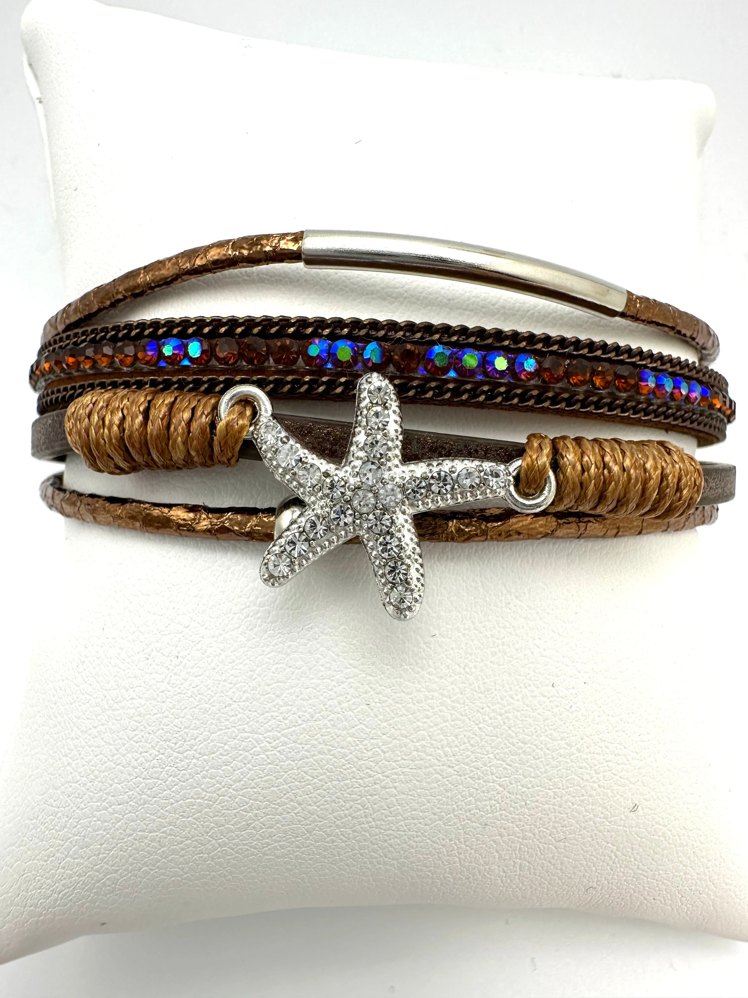 Starfish Magnetic Multistrand Bracelet