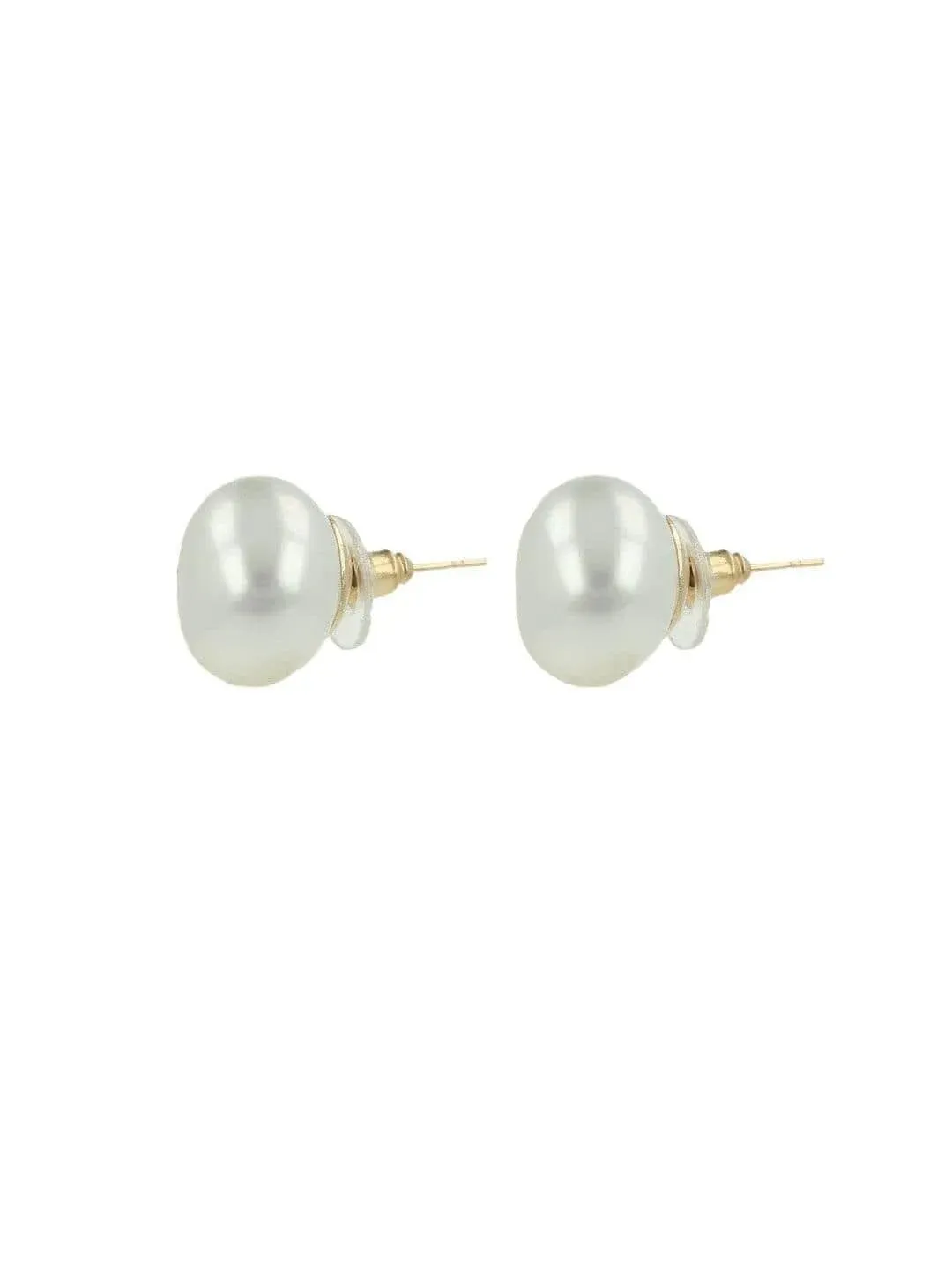 Taapsee Pannu In White Pearl Statement Studs