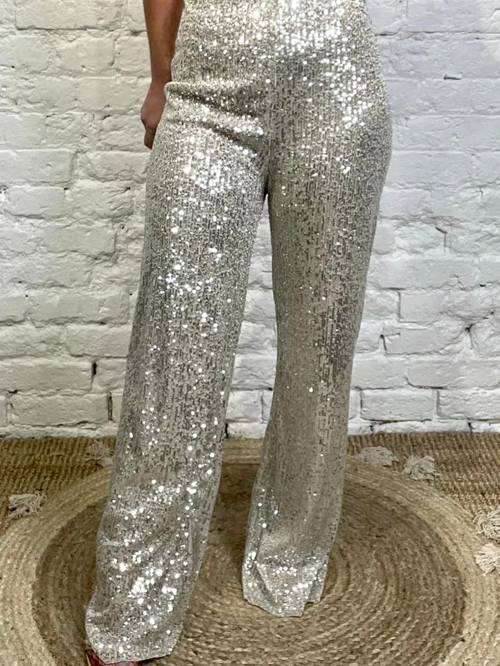 The Sequin Tinsel Palazzos Trousersihm