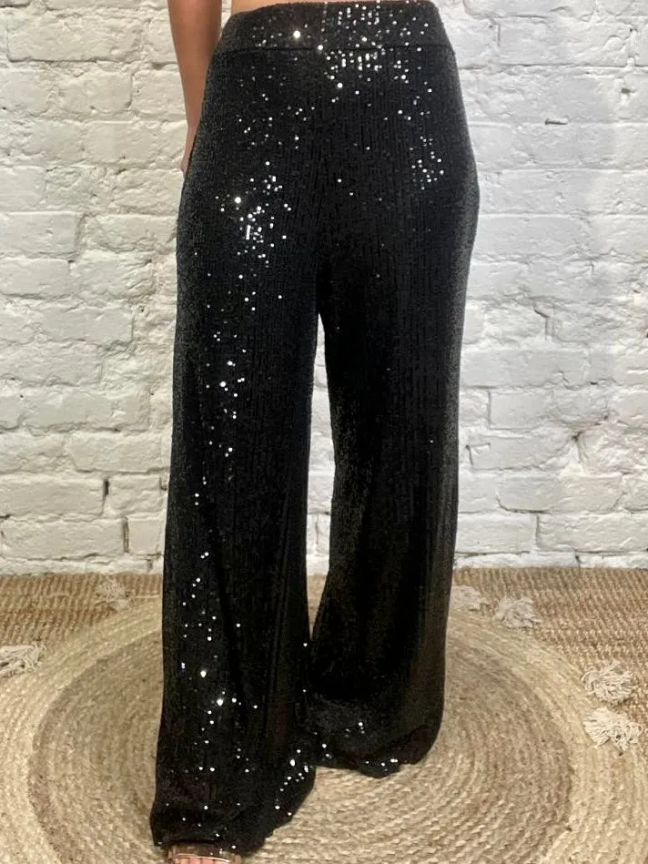 The Sequin Tinsel Palazzos Trousersihm