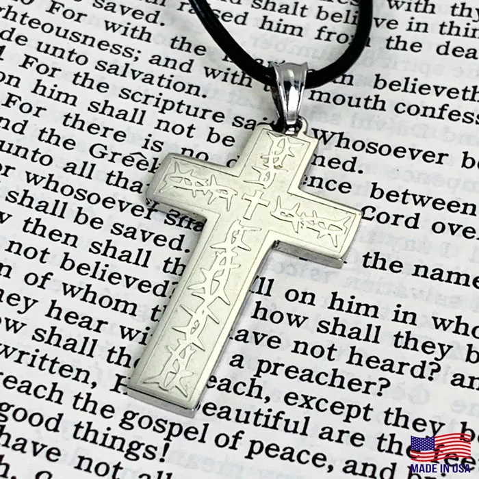 Thorns Cross Necklace