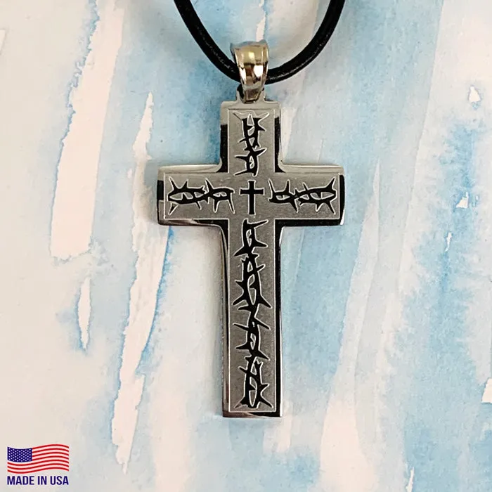 Thorns Cross Necklace