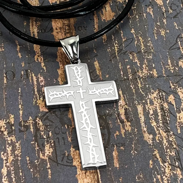 Thorns Cross Necklace