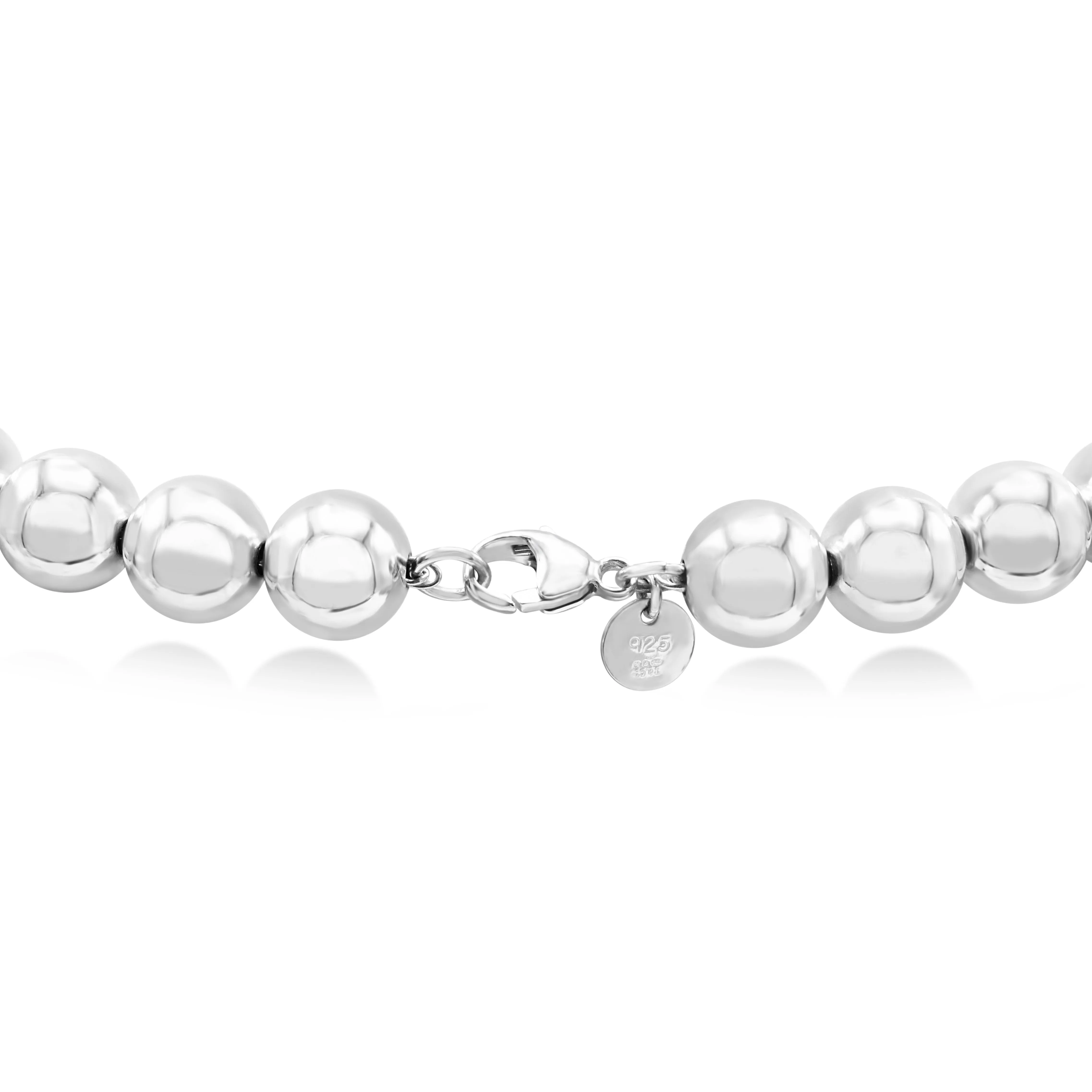 Tiffany Hardware 10mm Ball Necklace 18" - Sterling Silver