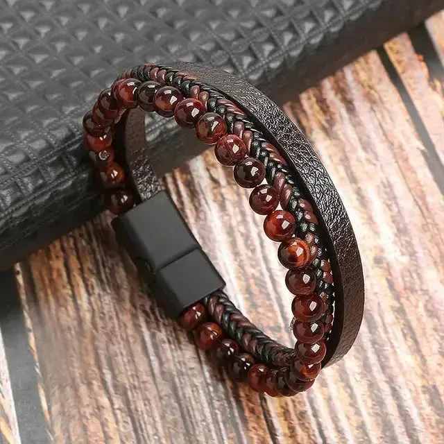 Timeless Elegance Men's Leather Wristband