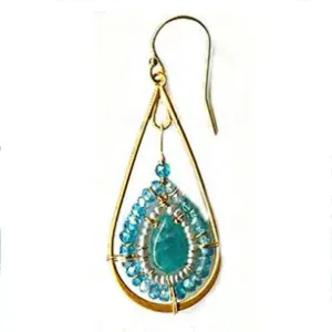Turquoise Mix Earrings 2499A by Michelle Pressler Jewelry