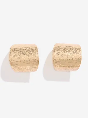 Westside Accessories Gold Textured Open Cuff Earrings