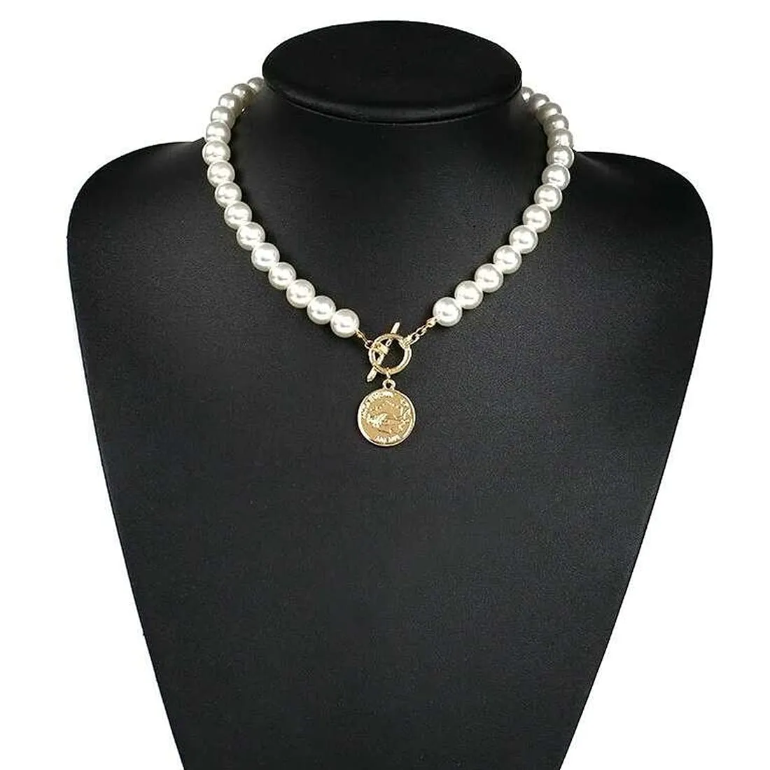 Yellow Chimes Layered Necklace for Women 2 Pcs Combo Multilayer Gold Toned Crystal Drop Choker Necklace for Women and Girls.