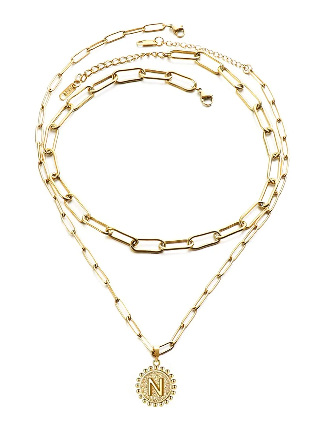 Yellow Chimes Necklace for Women Gold plated Multi-layered Pendent with Charm inter linked chain Pendant Necklace for Women And Girls (PD 4)